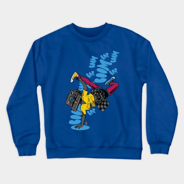 Breakdance Stylin' Crewneck Sweatshirt by Thomcat23